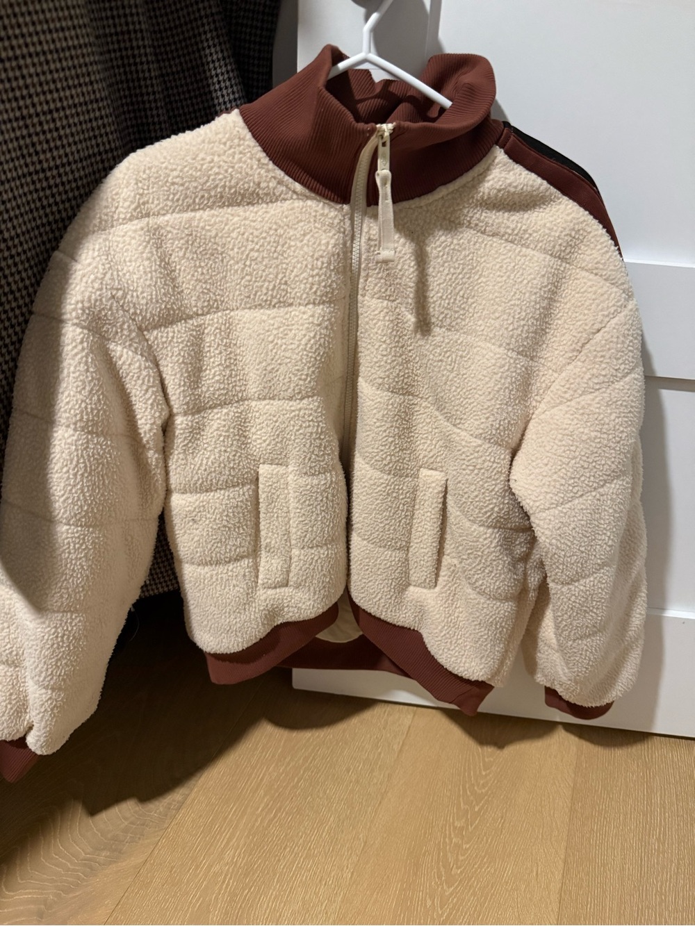 Women’s Free People Movement Cream Sherpa Jacket